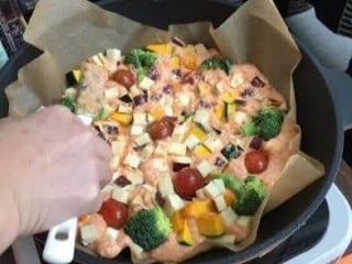 野菜いっぱいケーキ
