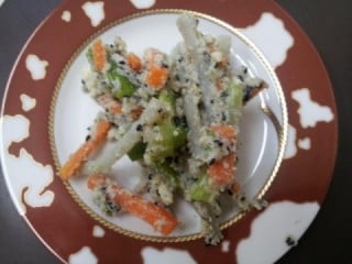ごぼうと春野菜の白和え